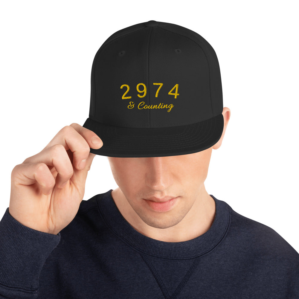 2974 and Counting Snapback Hat, Stephen Curry Embroidered Hat Royal Blue